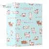 Retro Style Photo Album Mini Printed Fabric Slip-In Album, Portable Floral Print Scrapbook with Transparent Sleeve Pages, Lightweight No Paste Pocket