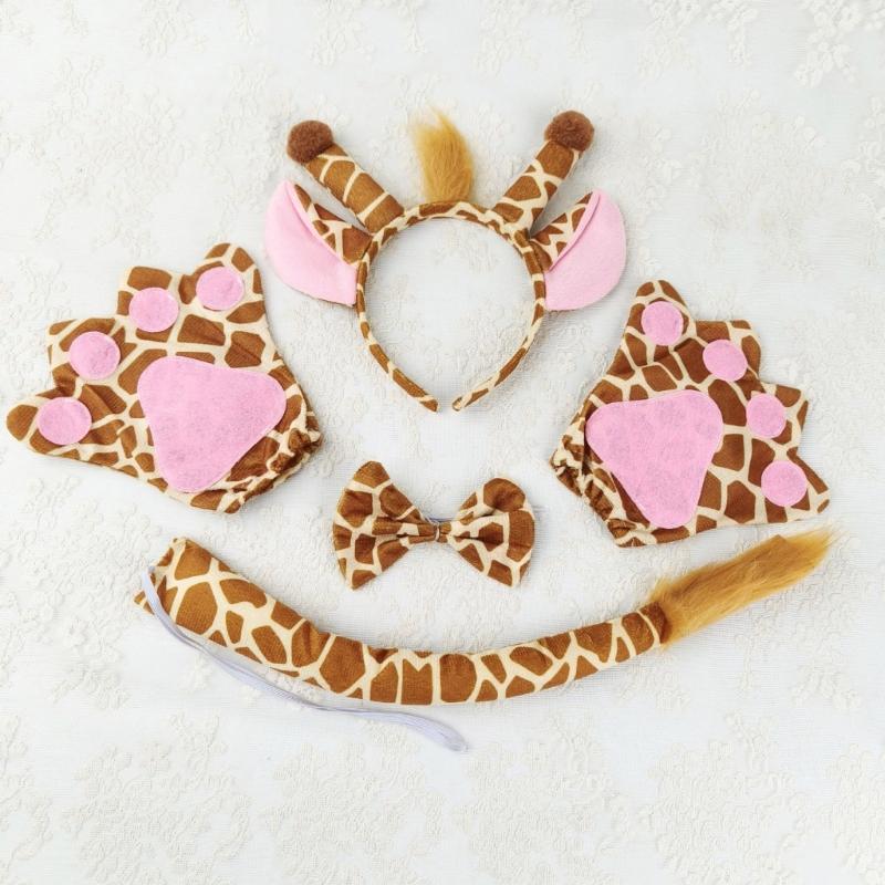 Halloween Giraffe Dress Up Kits Animal Costume for Kid Birthday Halloween