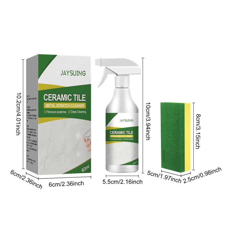 Jaysuing Tile Metal Scratch Remover Bathroom Floor Wall Tile Scratch Repair Clean Brightening Cleanser