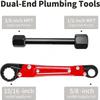 Adjustable Jaw Pipe Tool Removal Durable Construction Plumbing Wrench Tool  Sink Pipes