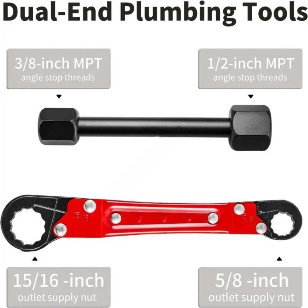 Adjustable Jaw Pipe Tool Removal Durable Construction Plumbing Wrench Tool  Sink Pipes