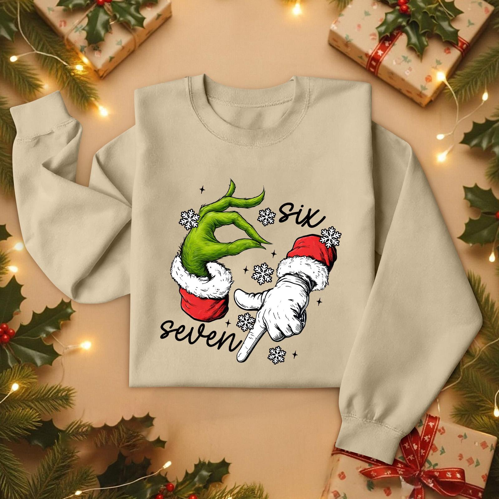 

Christmas T-Shirts And Sweatshirts, Women S Sweatshirts, Long-Sleeved Pullover Sweatshirts, Women S Long-Sleeved Tops XXL хакі