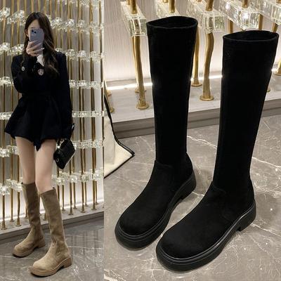 Martin Boots Women's British Style Platform High Boots Women's Winter 2025 New Versatile Small Man But Knee Boots