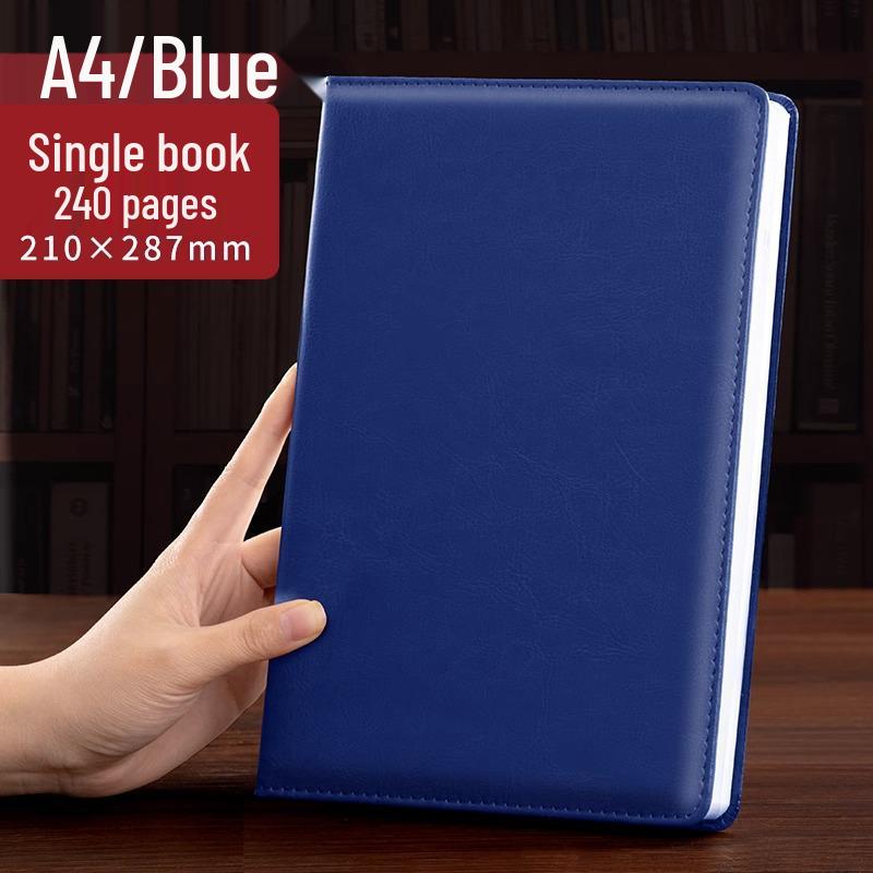 "Superdickes Business-Notizbuch": Lederhülle für Meetings und Büro mit anpassbarem Logo"