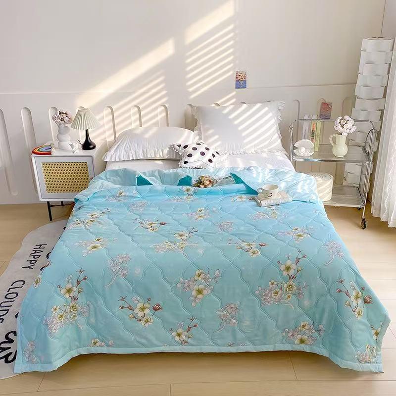 Washable Cotton Summer Quilt - Single & Double Sizes, Perfect for Naps & Gifts