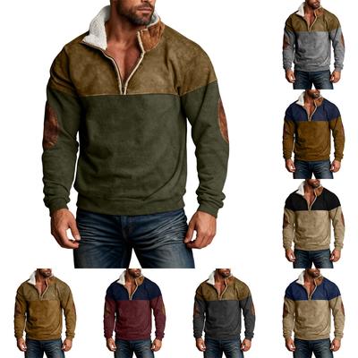 Spring And Men's Standing Collar Sweatshirt Is Outdoor Casual Sweaters Tops