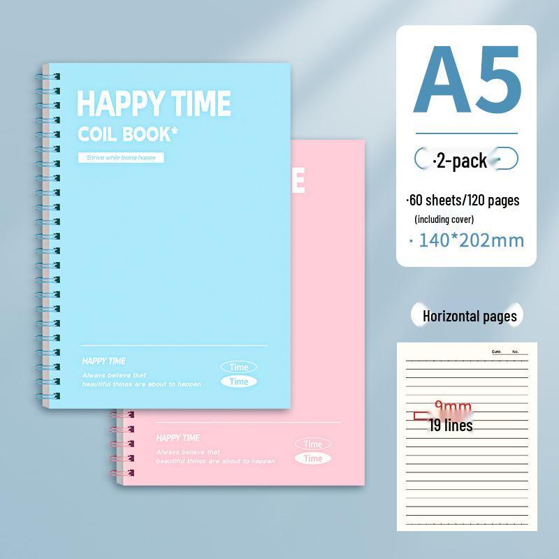 Coil-Bound B5 Notebook: Simple, High-Value for College & Junior High Students