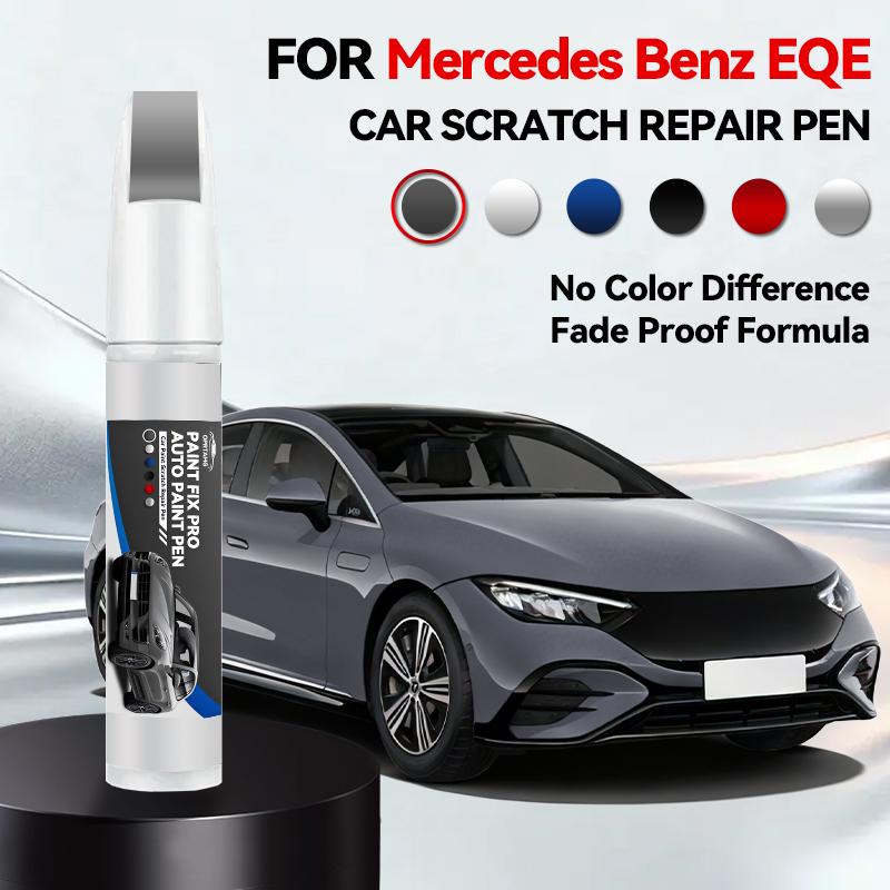 OPRTAMG Zweckfahrzeug Für Mercedes Benz EQE 1990-2026 Lackreparaturstift Ausbesserungsstift Kratzerentferner DIY Autozubehör Schwarz Whi