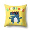 Geometric Dinosaur Pattern Polyester Single-sided Pillowcase Home Sofa Pillowcase Living Room Bedroom Cushion Cover