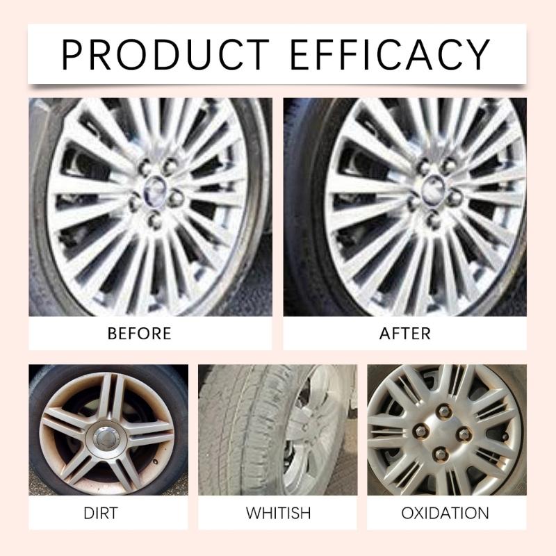 Car Ceramic Tire Dressing Black Wet Look Tire Shine Protectant Wheel Shine Sprayer for Deep Glossy Finish