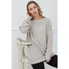 Women's Adjustable Patterned Side Tie Knitwear Sweater