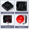  Resetting Spherical Mushroom Head Emergency Stop Button Switches Workshop Switches for Secure & Efficient Operations