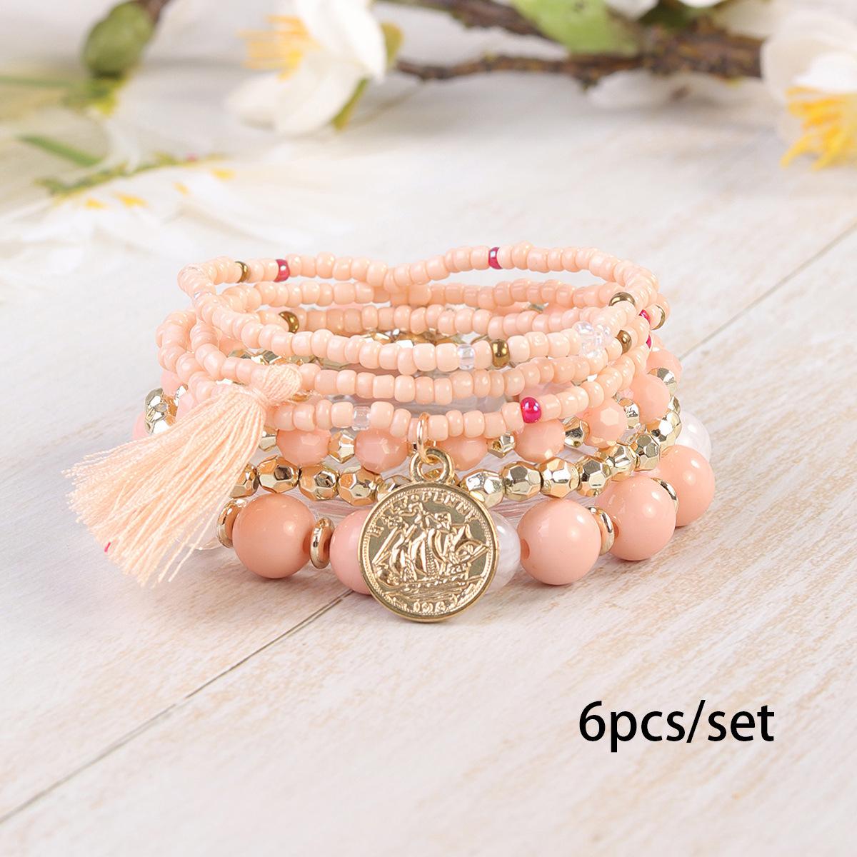 

JYL TS Bracelet Women s Starfish Set Brings Beach Charm & Blessings warm color дика орхідея кольору