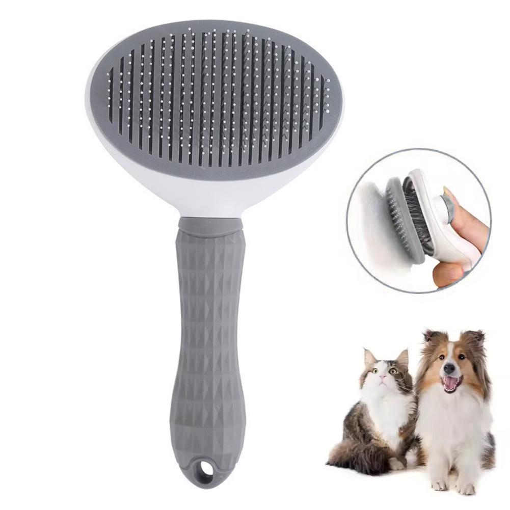 Pet Dog Brush Cat Comb Self Cleaning Pet Hair Remover Brush For Dogs Cats Grooming Tools Pets Dematting Comb Dogs Accessories 4