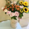 Retro Style Flower Bucket with Iron Handles