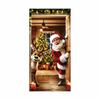 Animals Theme Christmas Door Cover 35.4x70.8" New Year Decoration  Home Supplies