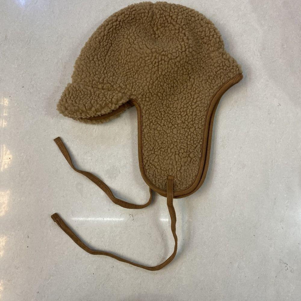 Keep Warm Baseball Cap Solid Color Women Plush Hat Sweet Ear Protective Hat  Student