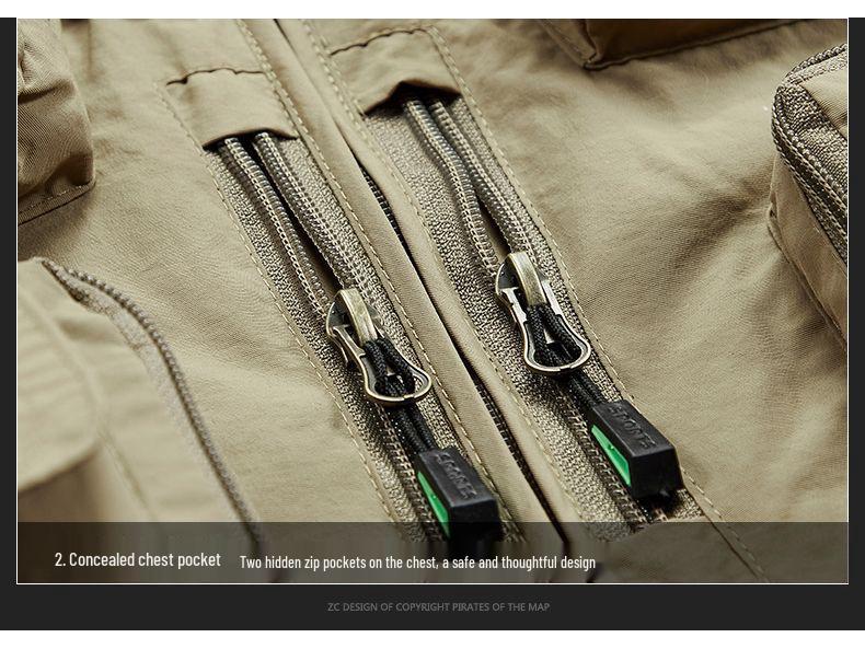 Men's Multi-Pocket Mesh Vest for Outdoor Photography and Fishing