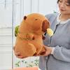 Can Pull Capybara Plush Doll Fruit Backpack Stuffed Capybara Doll  Birthday Gifts