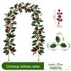 Red Berry Christmas Artificial Vine for Indoor Decoration and Photography Props