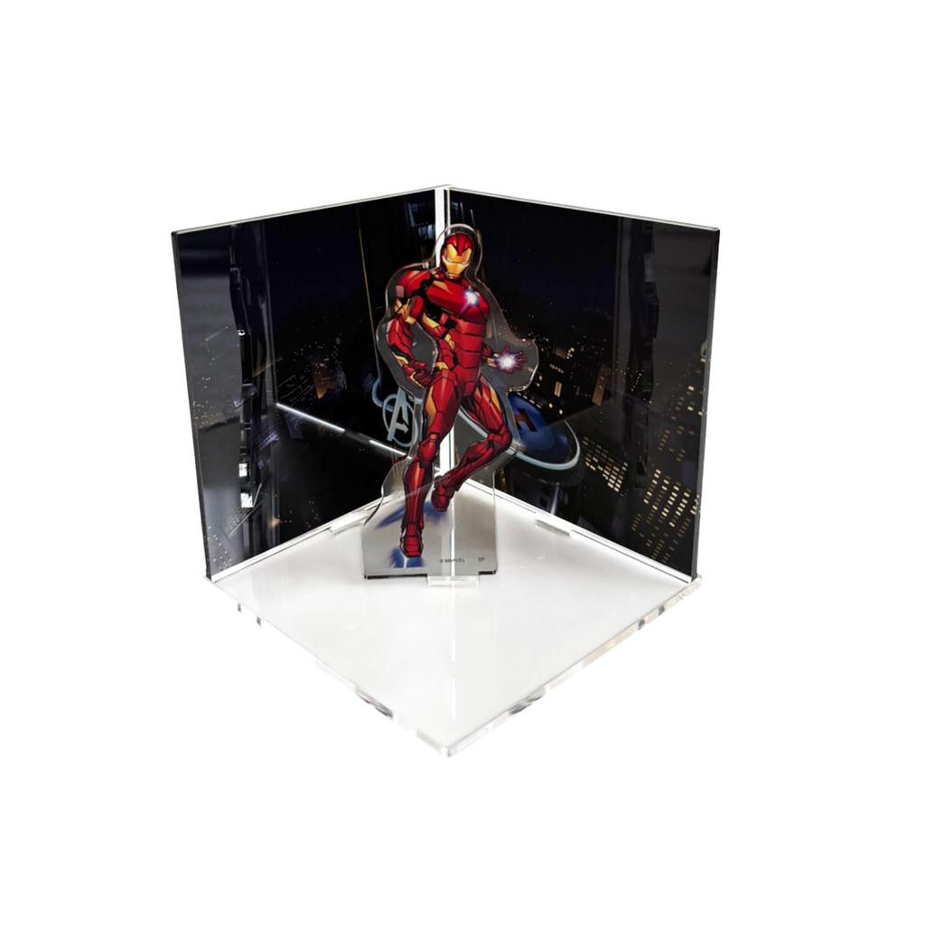 Small Planet Marvel Iron Man Diorama Acrylic Stand Avengers Tower