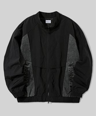 Verdnt Denim Block Nylon Jacket [Black]