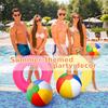 Regenbogenfarbener aufblasbarer Strandball 24 30 36cm Spielzeug Schwimmbadball Outdoor-Spielzeug