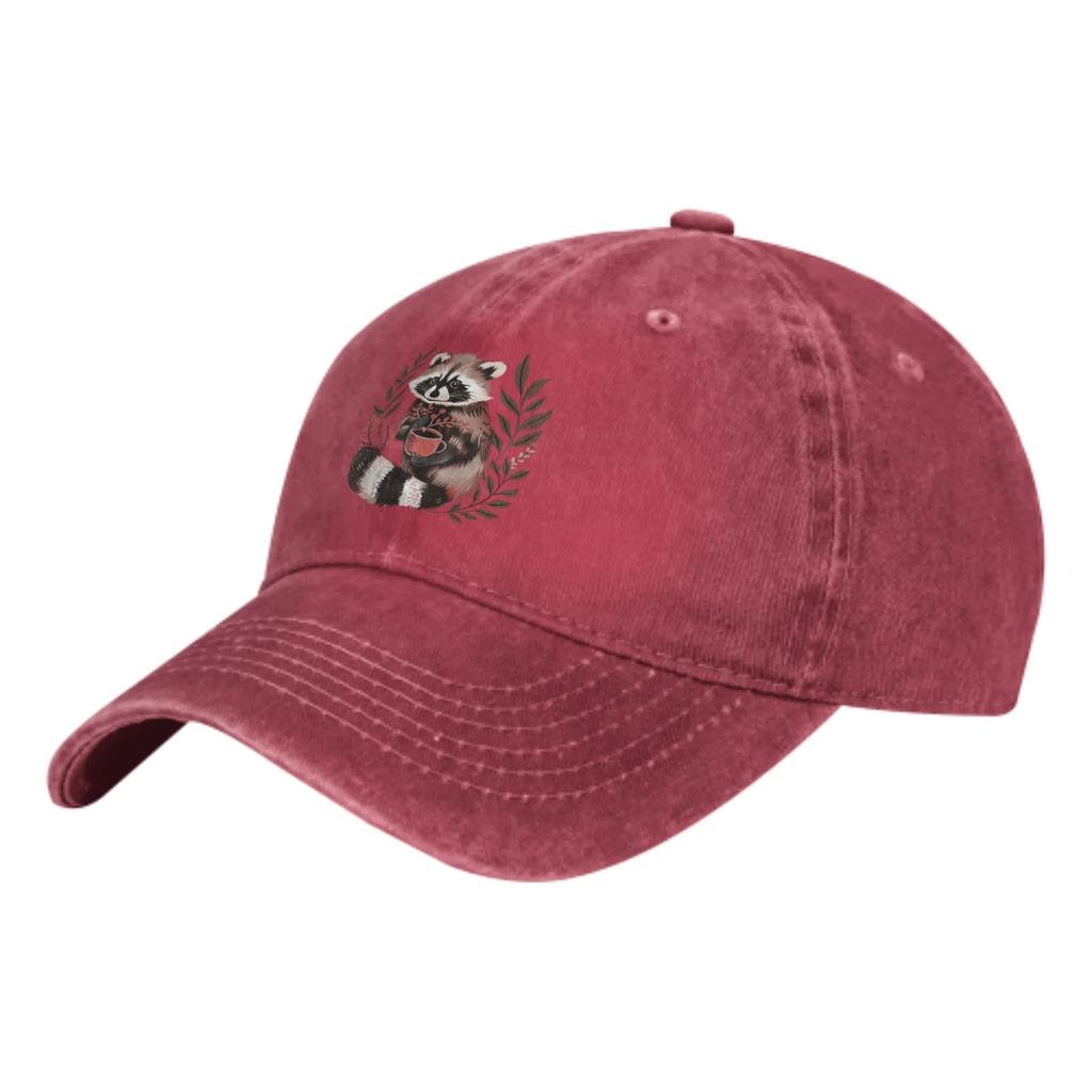 Raccoon Summer Classic Fashion Men Trucker Hat Cotton Breathable Women Cowboy Cap Outdoor Leisure Basketball Caps