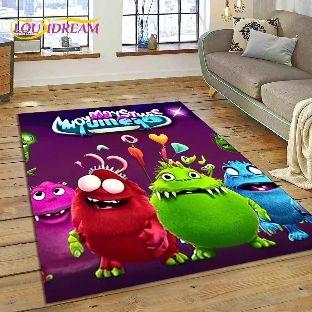 3D-Spiel „My Singing Monsters“ Cartoon-Teppich für Schlafzimmer, Wohnzimmer, Zuhause, Sofa-Dekoration, Kinderspiel, große Dekor-Bodenmatte