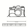 Vintage Camera Metal Wall Art Minimalist Photo Studio Decor Gift for Photographers