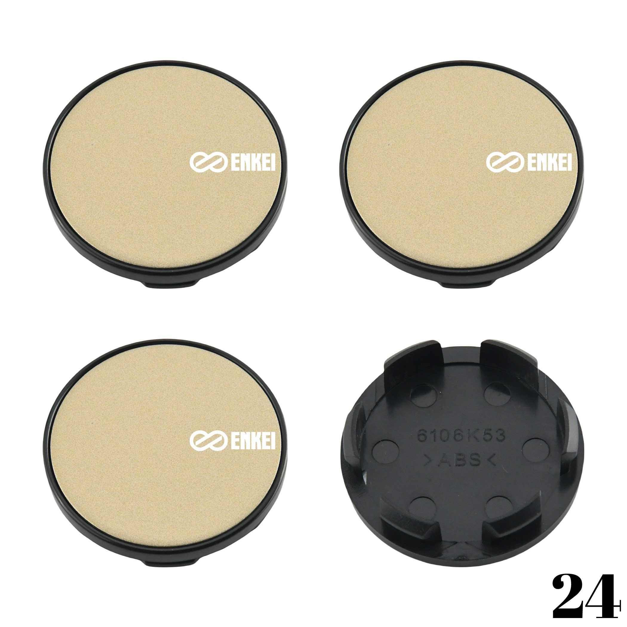 

4PCS Wheel Center Cap 53mm & 54mm Rim Cover Hub Cap ENKEI Emblem Wheel Cap Car Accessories OD 54mm (clip 50mm)