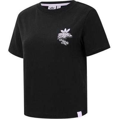 Originals Fashionable Round Neck Short Sleeve Regular T-Shirt Women Tops Black JN1680