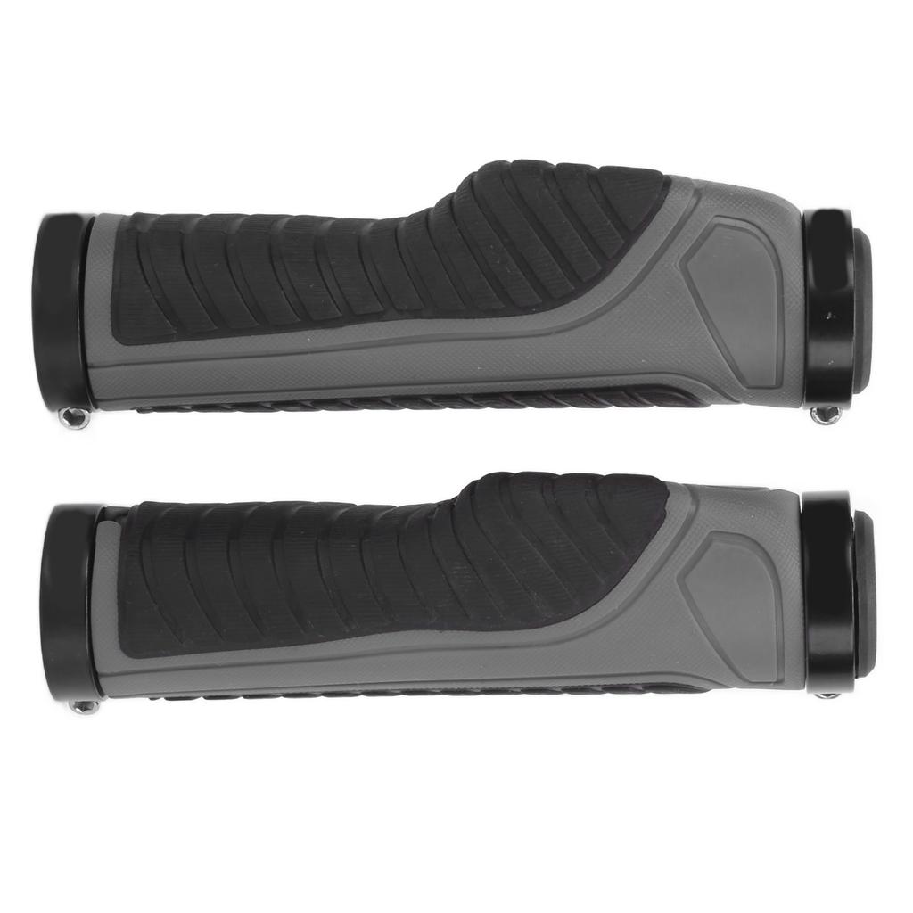 Bicycle Grips Ergonomic NonSlip Locking Comfortable Professional Mountain Bike Handlebars(Dark Grey )