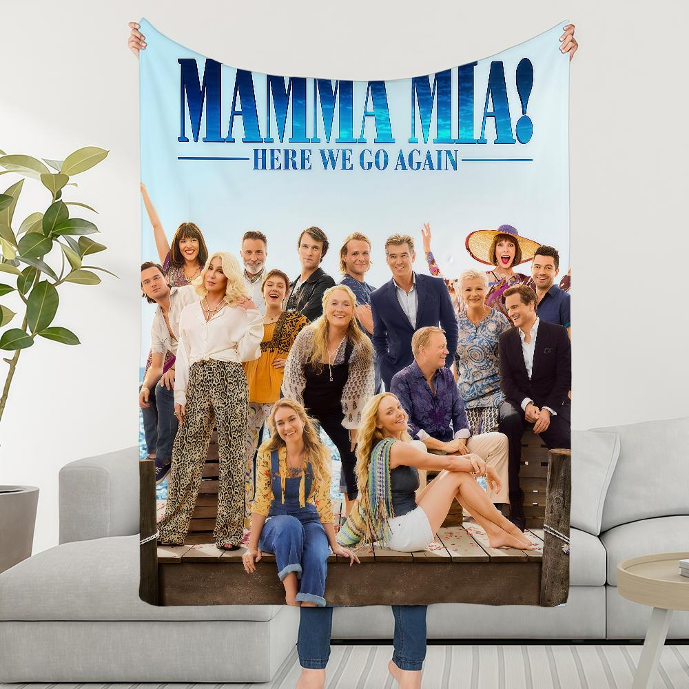Mamma Mia Here We Go Again Blanket Throw Super Cosy Plush Living Room Sofa Couch Childish Birthday Gifts