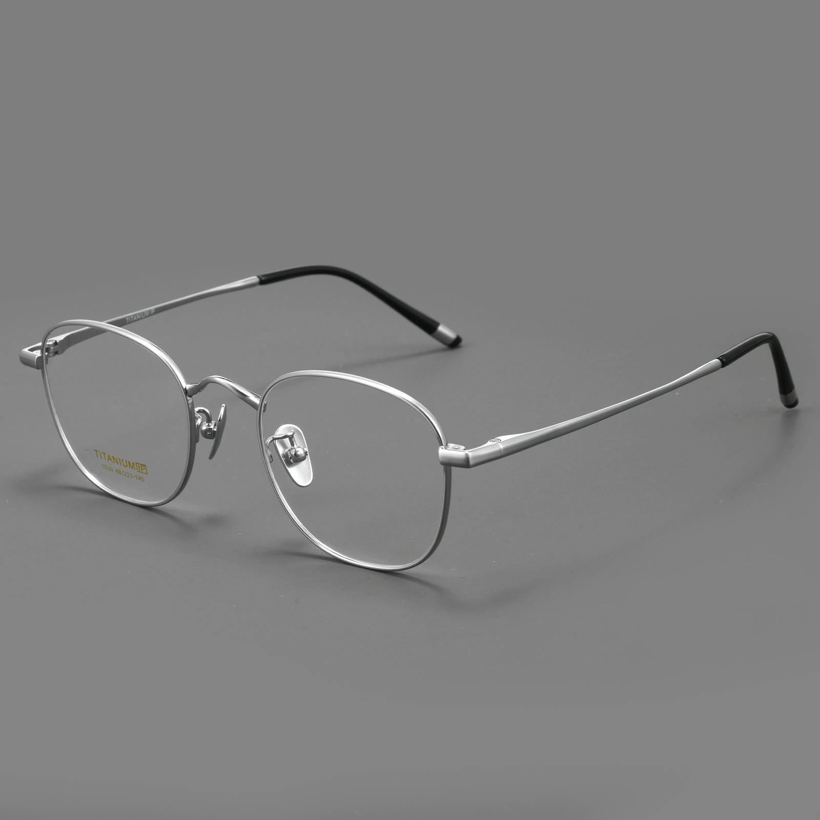 

VOSUN New Ultra Light 8.4g Pure Titanium Eyeglass Frame For Men High-Quality Round Gold Silver Myopia Eyeglass Frame For Women серебряный