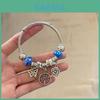 Elegant Stainless Steel Artistic Bracelet Featuring Life Tree And Butterfly Details For Girls Gift