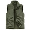 New Large-size Soft Shell Plus Velvet Thickened Multi-bag Work Vest Youth Vest Men's Work Clothes Youth Outdoor Fishing