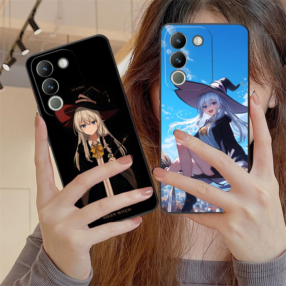 Wandering Witch Elaina Matte Mobile Phone Case for VIVO Y77 76 75 74 73 72 58 56 55 51 50 38 36 Y19 Y18 Y03 Y01 5G Cover