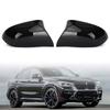 Glossy Black Side Mirror Cover Caps M Style for BMW X5 F15 X6 F16 28i 35i 2015-2018