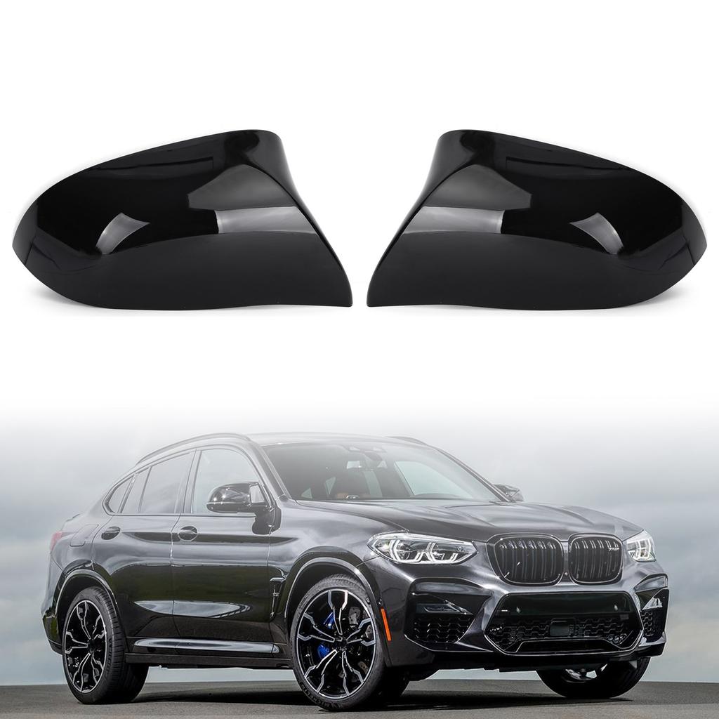Glänzend Schwarz Seitenspiegel Abdeckkappen M Stil für BMW X5 F15 X6 F16 28i 35i 2015-2018