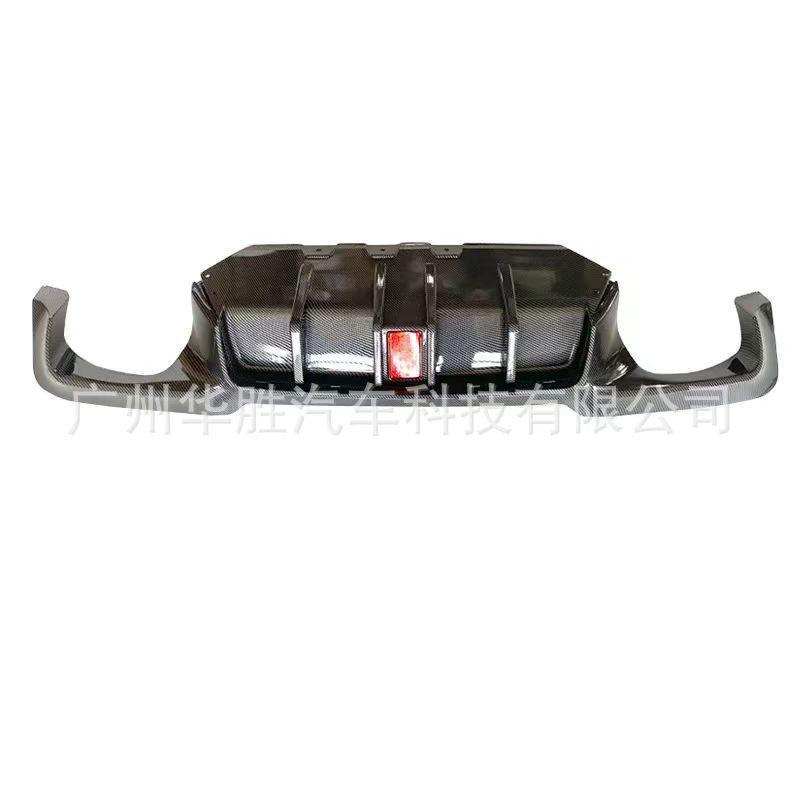 BMW 5 Series Carbon Fiber Rear Lip, M5 Style, Compatible with Lights On 530li.