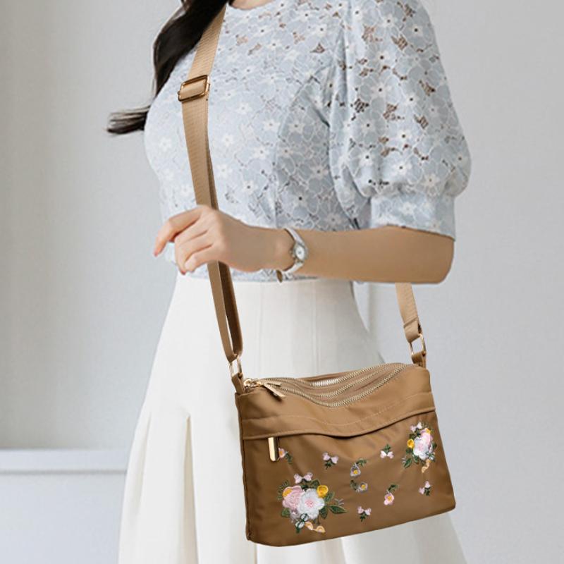 Design Single Casual Floral Messenger Bag Women's Fashion Commuting Small Capacity Tote Bag Casual Ladies Shoulder Bag