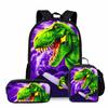 Jurassic World Dinosaurus Rugzak Set 3 Delen Student Schooltas Lunchtas Etui