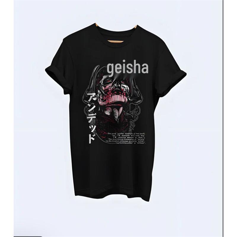 

Большая футболка унисекс с коротким рукавом в уличном стиле с буквенным принтом через границу S