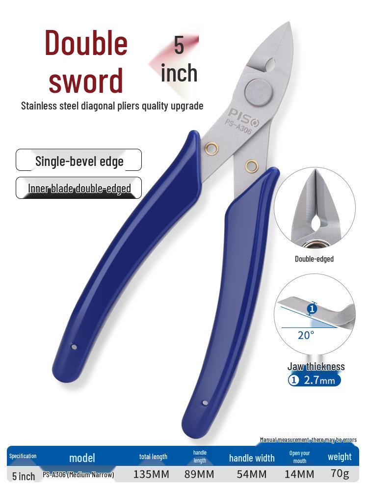 High Hardness Chrome Vanadium Alloy Steel Pliers: Water Mouth, Cutting, Wire, Side, Diagonal Cutters for Industrial Use.