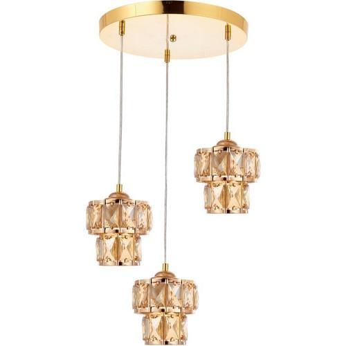 

Eray Lighting Ery 3729-47-03 Желтая двухэтажная люстра из 3 предметов