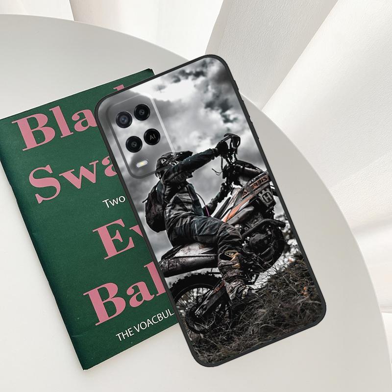 

Moto Cross Motorcycle Sports Case For Oppo A96 A76 A16 A15 A17 A52 A72 A54S A57S A58 A78 A98 A57 A77 A54 A74 A94 Cover OPPO A77 5G