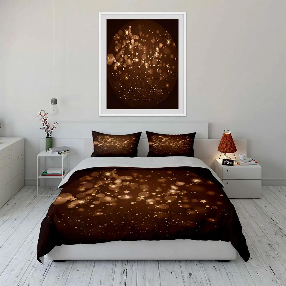 "Sparkling Starry Night Set" Soft Comfortable Duvet Cover Bedding Set Included 1*Duvet Cover & 2*Pillowcases Gift