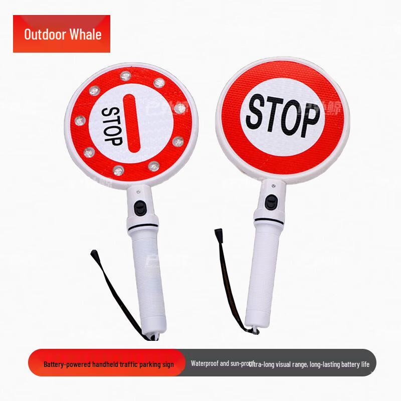 Handheld LED Traffic Warning Sign