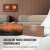 Wood Slat Acoustic Panels 8 PCS 96 X 6 Inch WPC for Modern Wall Grey Oak
